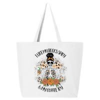 I Like My Books Spicy And My Coffee Icy  Skeleton 25L Jumbo Tote