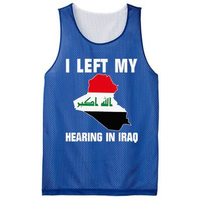 I Left My Hearing In Iraq Mesh Reversible Basketball Jersey Tank