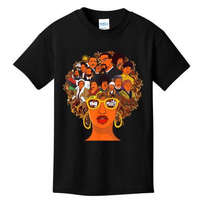 I Love My Roots Back Powerful Black History Month Dna Pride Kids T-Shirt