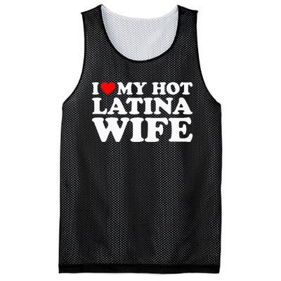 I Love My Hot Latina Wife Mesh Reversible Basketball Jersey Tank