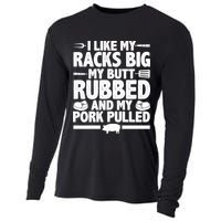 I Like My Butt Rubbed And My Pork Pulled Cooling Performance Long Sleeve Crew
