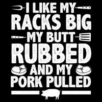 I Like My Butt Rubbed And My Pork Pulled Baby Bodysuit