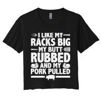 I Like My Butt Rubbed And My Pork Pulled Crop Top