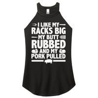 I Like My Butt Rubbed And My Pork Pulled Women's Perfect Tri Rocker Tank