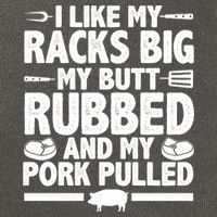 I Like My Butt Rubbed And My Pork Pulled Cotton Canvas Backpack