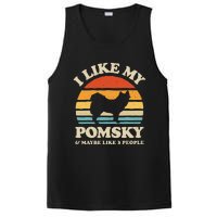 I Like My Pomsky And Maybe Like 3 People Dog Lover Retro PosiCharge Competitor Tank