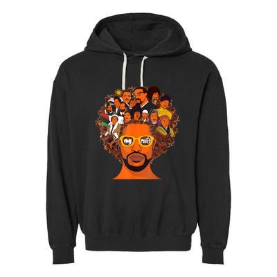 I Love My Roots Back Powerful Black History Month Dna Pride Design Garment-Dyed Fleece Hoodie