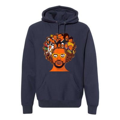 I Love My Roots Back Powerful Black History Month Dna Pride Design Premium Hoodie