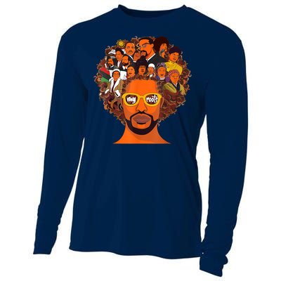 I Love My Roots Back Powerful Black History Month Dna Pride Design Cooling Performance Long Sleeve Crew