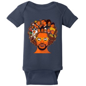 I Love My Roots Back Powerful Black History Month Dna Pride Design Baby Bodysuit