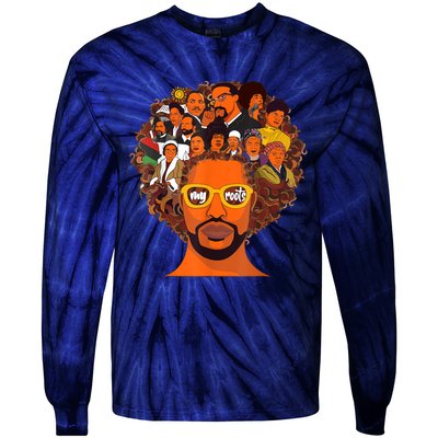 I Love My Roots Back Powerful Black History Month Dna Pride Design Tie-Dye Long Sleeve Shirt