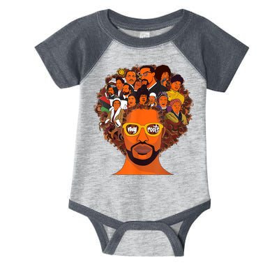 I Love My Roots Back Powerful Black History Month Dna Pride Design Infant Baby Jersey Bodysuit