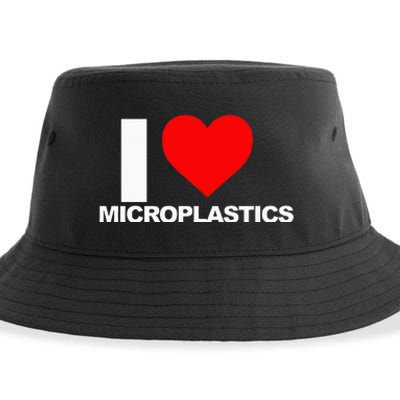 I Love Microplastics Sustainable Bucket Hat