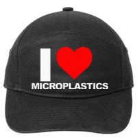 I Love Microplastics 7-Panel Snapback Hat