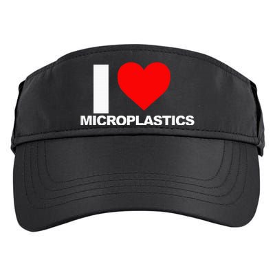 I Love Microplastics Adult Drive Performance Visor