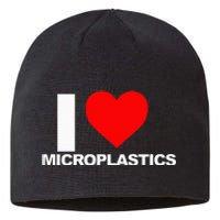 I Love Microplastics Sustainable Beanie