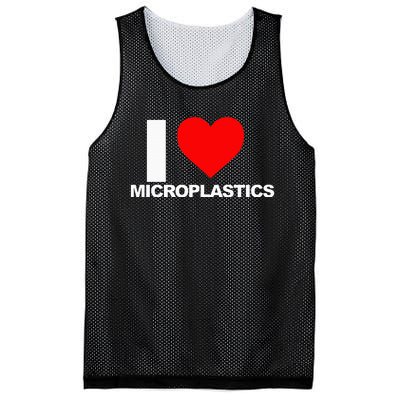 I Love Microplastics Mesh Reversible Basketball Jersey Tank