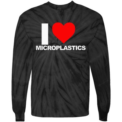 I Love Microplastics Tie-Dye Long Sleeve Shirt