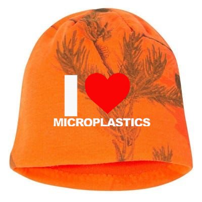 I Love Microplastics Kati - Camo Knit Beanie