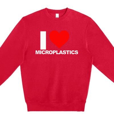 I Love Microplastics Premium Crewneck Sweatshirt