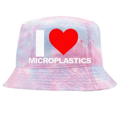 I Love Microplastics Tie-Dyed Bucket Hat