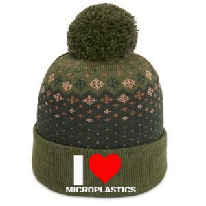 I Love Microplastics The Baniff Cuffed Pom Beanie