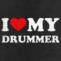 I Love My Drummer I Heart My Drummer Apparel Adult Drive Performance Visor