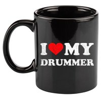 I Love My Drummer I Heart My Drummer Apparel 11oz C Handle Ceramic Mug