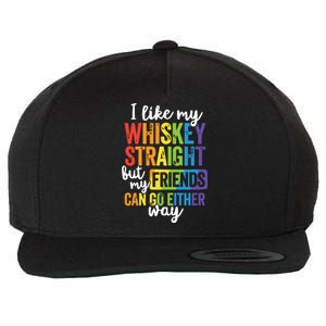 I Like My Whiskey Straight LGBT Pride Gay Lesbian Wool Snapback Cap