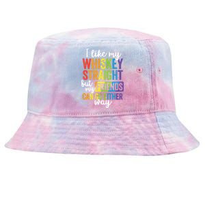 I Like My Whiskey Straight LGBT Pride Gay Lesbian Tie-Dyed Bucket Hat