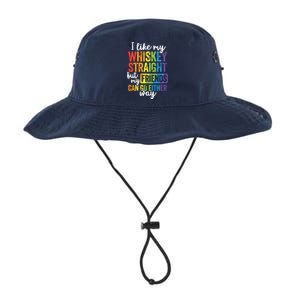 I Like My Whiskey Straight LGBT Pride Gay Lesbian Legacy Cool Fit Booney Bucket Hat