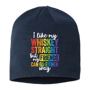 I Like My Whiskey Straight LGBT Pride Gay Lesbian Sustainable Beanie