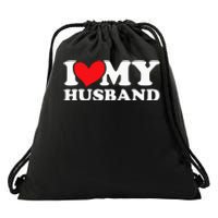 I love my husband Drawstring Bag