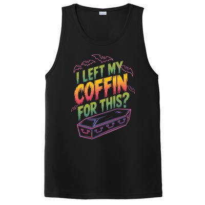 I Left My Coffin For This Funny Halloween Coffin Bats PosiCharge Competitor Tank