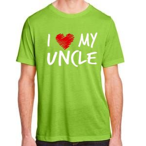 I Love My Uncle Valentines Outfit Matching Oncle Family Gift Adult ChromaSoft Performance T-Shirt