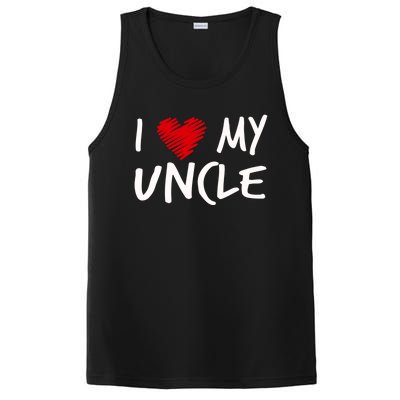 I Love My Uncle Valentines Outfit Matching Oncle Family Gift PosiCharge Competitor Tank