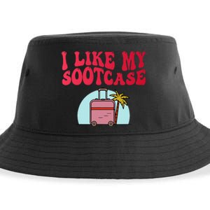 I Like My Sootcase Suitcase Funny Travel Bag Humor Trendy Sustainable Bucket Hat