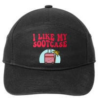 I Like My Sootcase Suitcase Funny Travel Bag Humor Trendy 7-Panel Snapback Hat