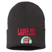 I Like My Sootcase Suitcase Funny Travel Bag Humor Trendy Sustainable Knit Beanie