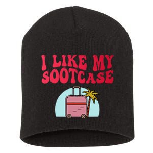 I Like My Sootcase Suitcase Funny Travel Bag Humor Trendy Short Acrylic Beanie