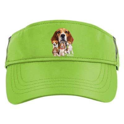 I Love My Beagle Dog Themed Funny Beagle Lover Adult Drive Performance Visor