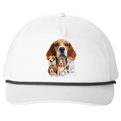 I Love My Beagle Dog Themed Funny Beagle Lover Snapback Five-Panel Rope Hat