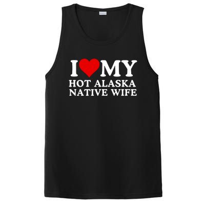 I Love My Hot Native American Wife I Love My Hot Wife I Heart My Hot Wife PosiCharge Competitor Tank