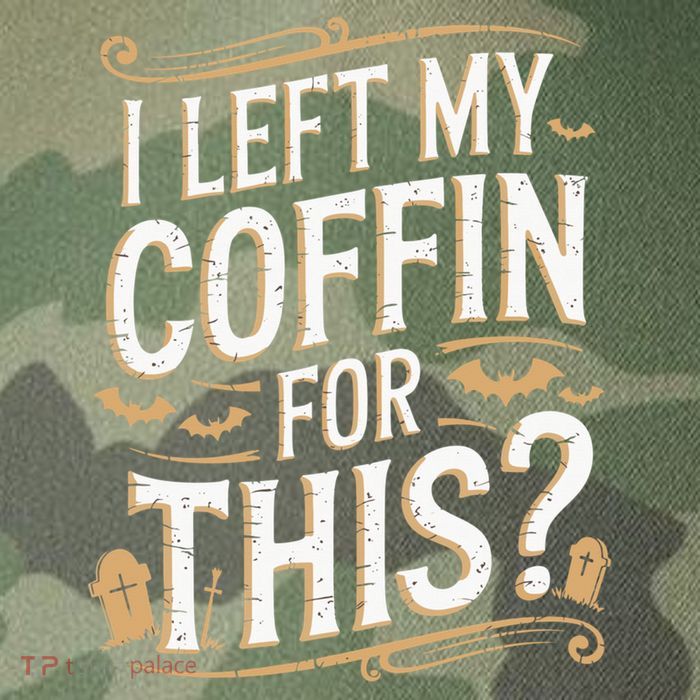 I Left My Coffin For This Funny Halloween Coffin Bats Legacy Tie Dye Trucker Hat