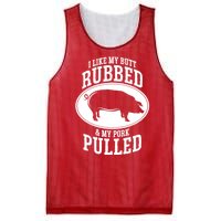 I Like My Butt Rubbed And My Pork Pulled Bbq Mesh Reversible Basketball Jersey Tank