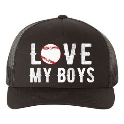 I Love My  Baseball Mom funny mother's day Yupoong Adult 5-Panel Trucker Hat