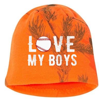 I Love My  Baseball Mom funny mother's day Kati - Camo Knit Beanie