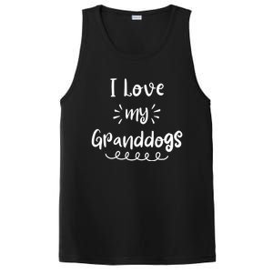 I Love My Granddogs Dog Grandma Grandpa Granddog Gift PosiCharge Competitor Tank