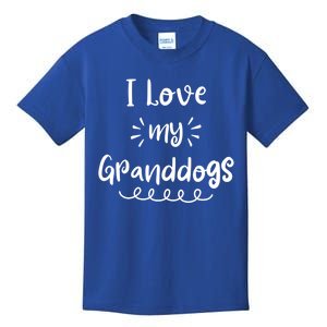 I Love My Granddogs Dog Grandma Grandpa Granddog Gift Kids T-Shirt