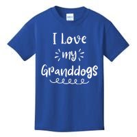 I Love My Granddogs Dog Grandma Grandpa Granddog Gift Kids T-Shirt